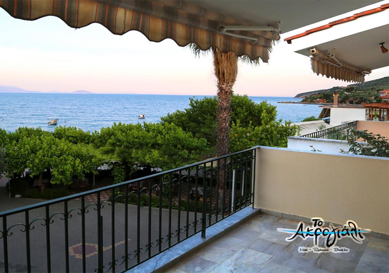 Akrogiali Hotel Restaurant Xiropigado Exterior foto
